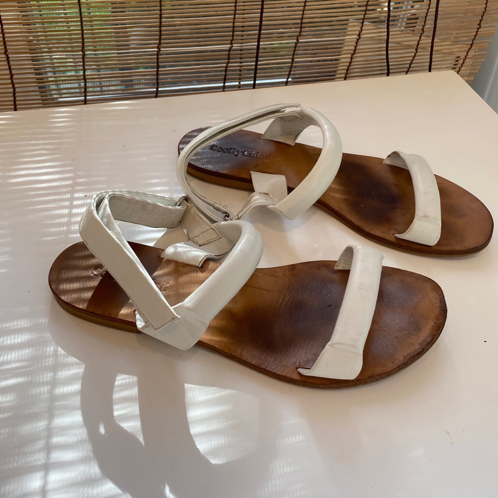 See by Chloe White sandals